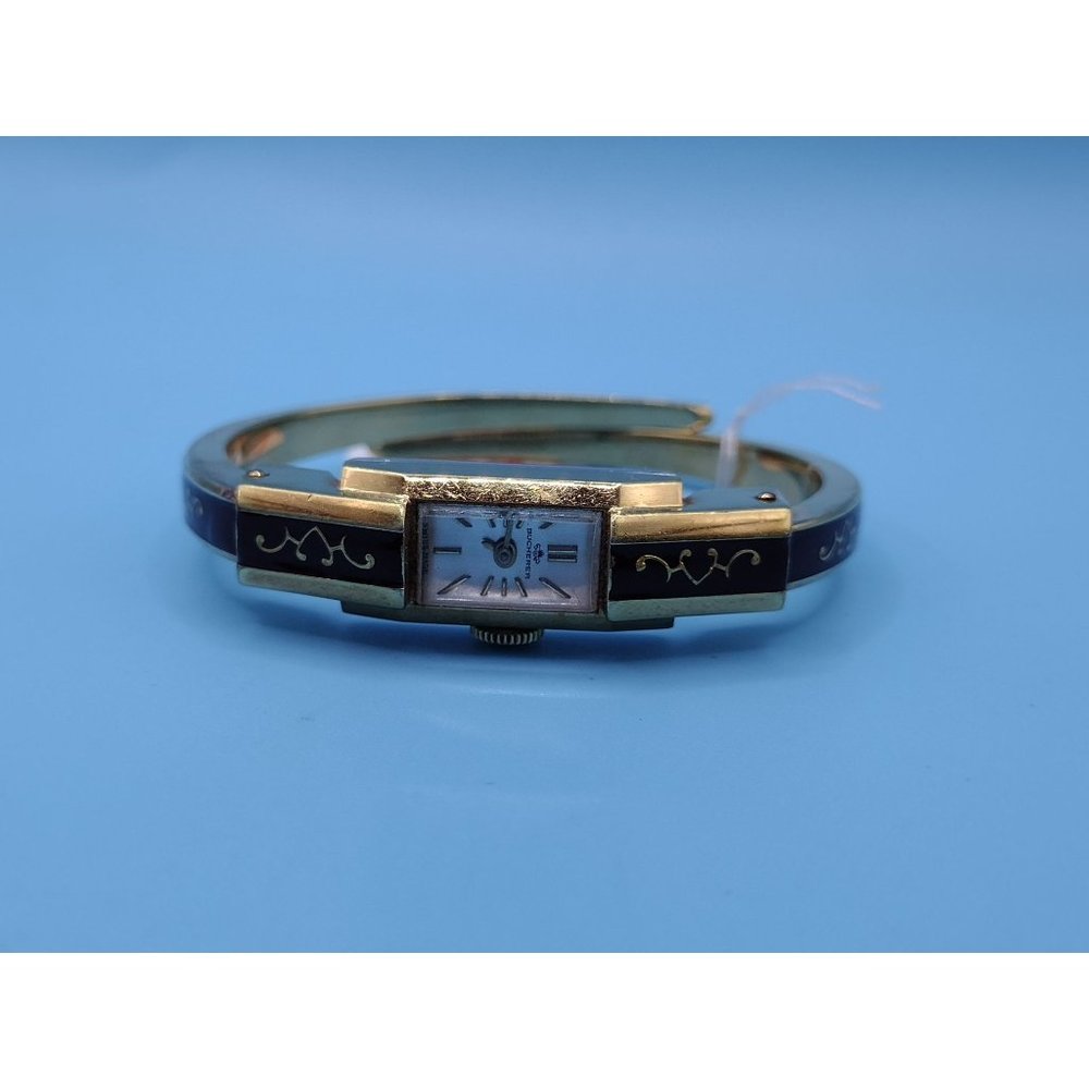 18k Gold Plated Wrap Watch Enamel Design